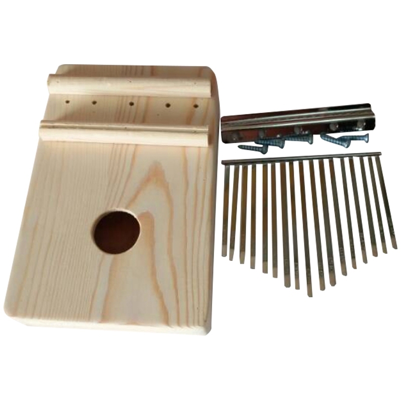 17 Key Not Assembled Keys Thumb Piano Semi-Finished Finger Piano Kalymba Portable Finger Piano