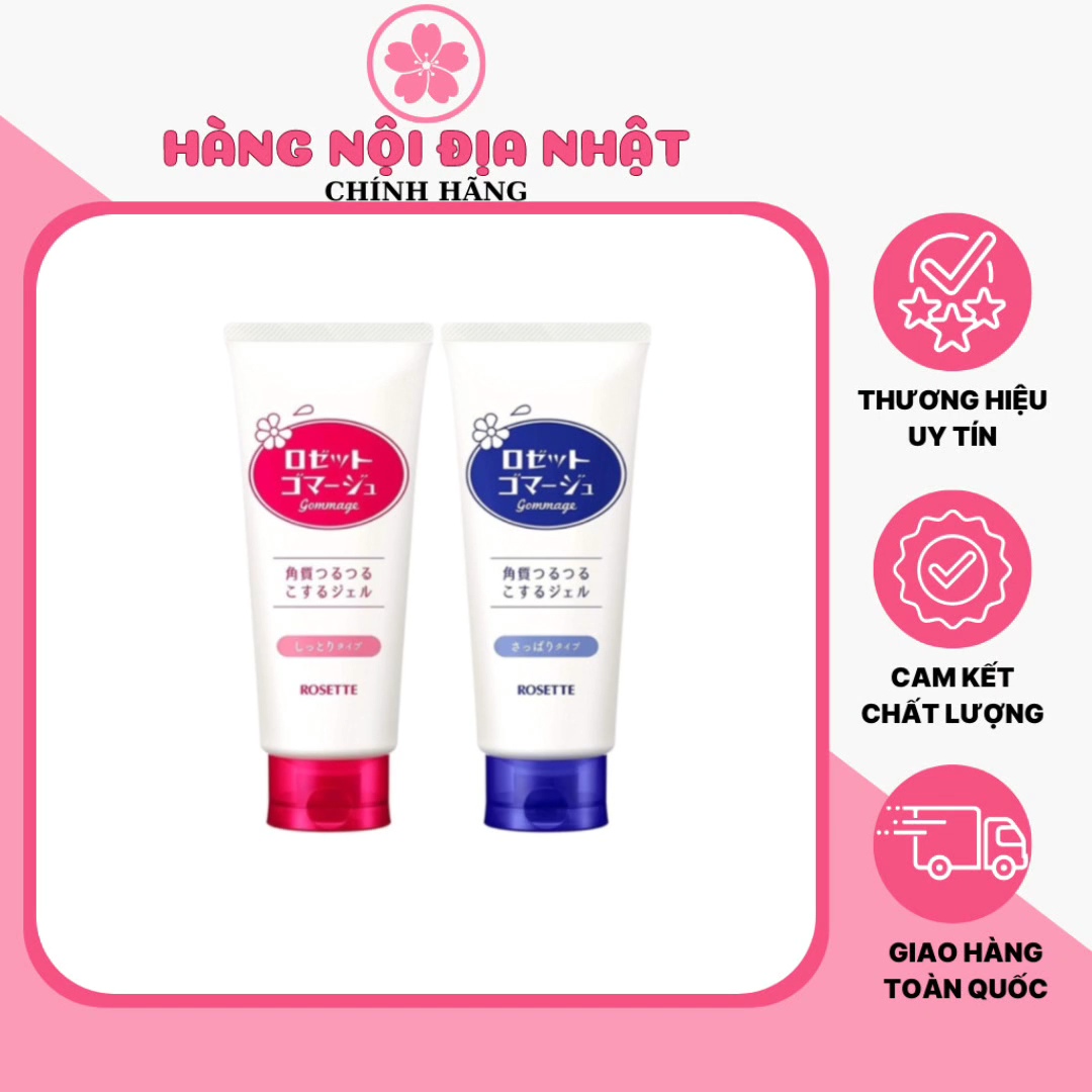 Tẩy tế bào chết rosette cho mọi loại da 180g gommage gentle peeling gel