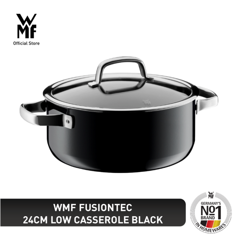 WMF Fusiontec 24cm Low Casserole Black 0514655290 Singapore