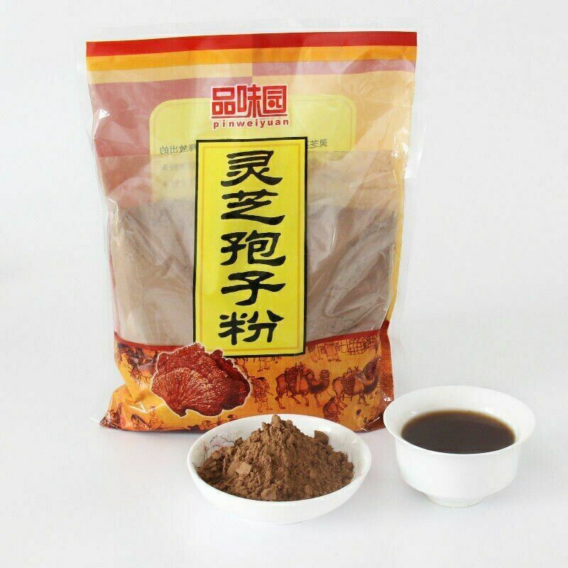 Chinese tea products loose leaves original ecological green food organic original Reishi Mushroom Ganoderma lucidum, Reishi (Lingzhi) Spore Powder 500g/1.1lb ราคา 338 บาท*ส่งฟรี