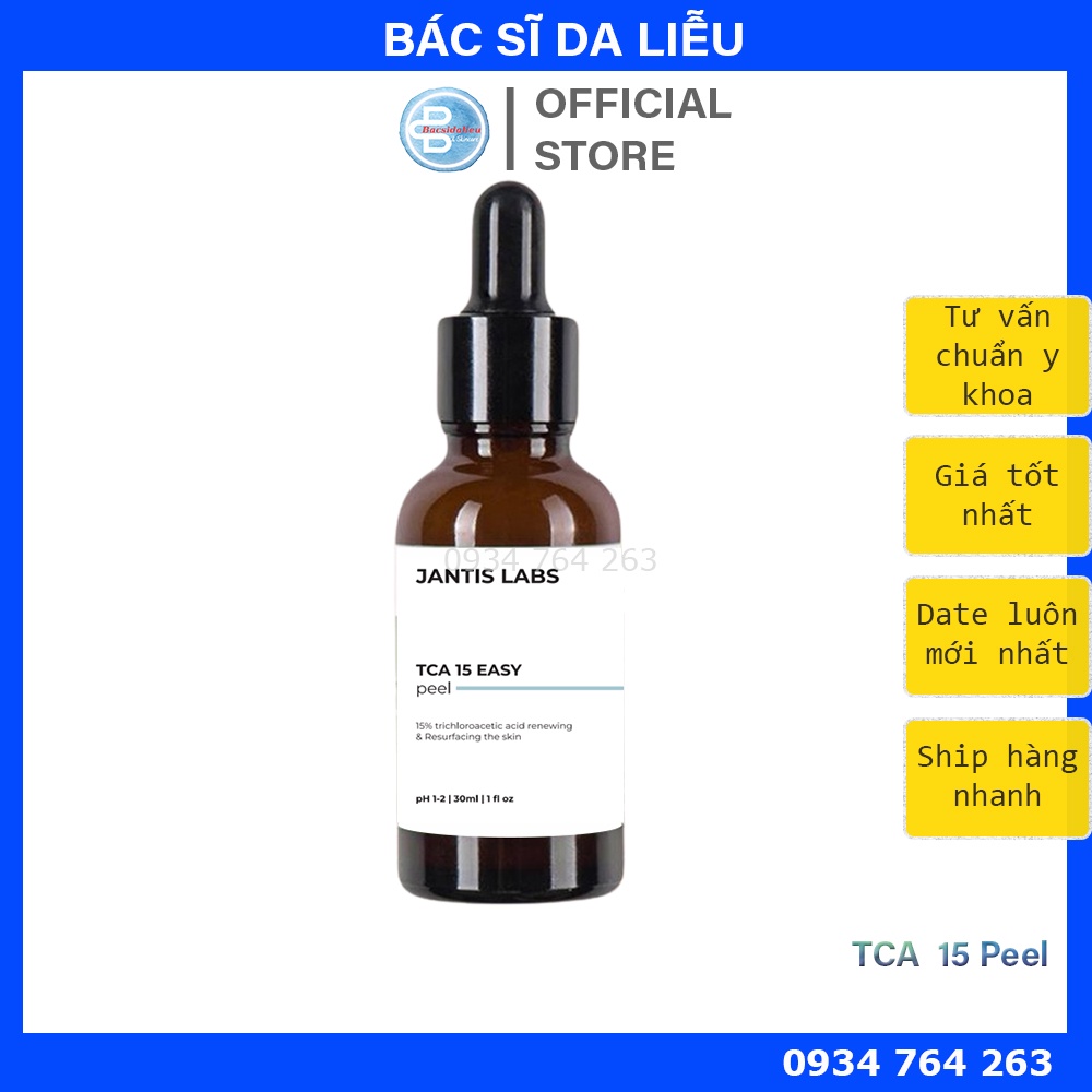  Serum Peel Da - TCA 15 Easy  30ml   15% TCA Peel Mặt Peel Mông Khuỷu Tay Đầu Gối 