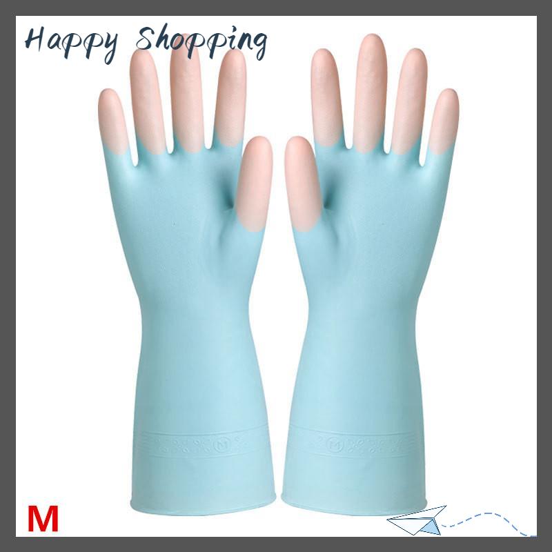 [THS Store] COD Silicone Rửa Chén Làm sạch Găng tay nhà bếp cung cấp chống trượt thuận tiện dài rửa chén găng tay tái sử dụng bền hộ gia đình - 4