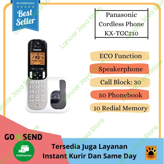 MURAH! TELEPON PANASONIC CORDLESS / WIRELESS PHONE KX-TGB610-Shelishop13 Giá 984,000 Đồng*Miễn phí vận chuyển