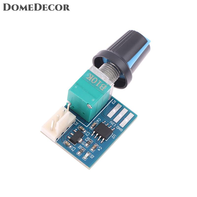 DomeDecor Dc 12V đơn kênh điều khiển tốc độ quạt PWM điều khiển tốc độ 25KHz điều khiển động cơ với 