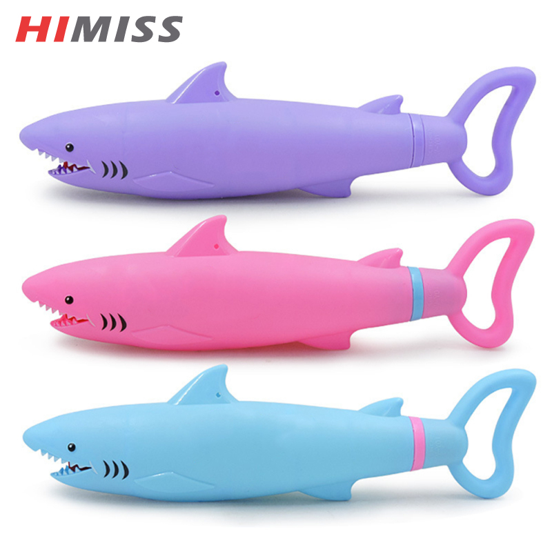 3pcs Kids Cartoon Water Toys Cartoon Shark Pull Type Water Spray Toys Swimming Pool Beach Party Favor For Gifts ราคา 137 บาท*ส่งฟรี