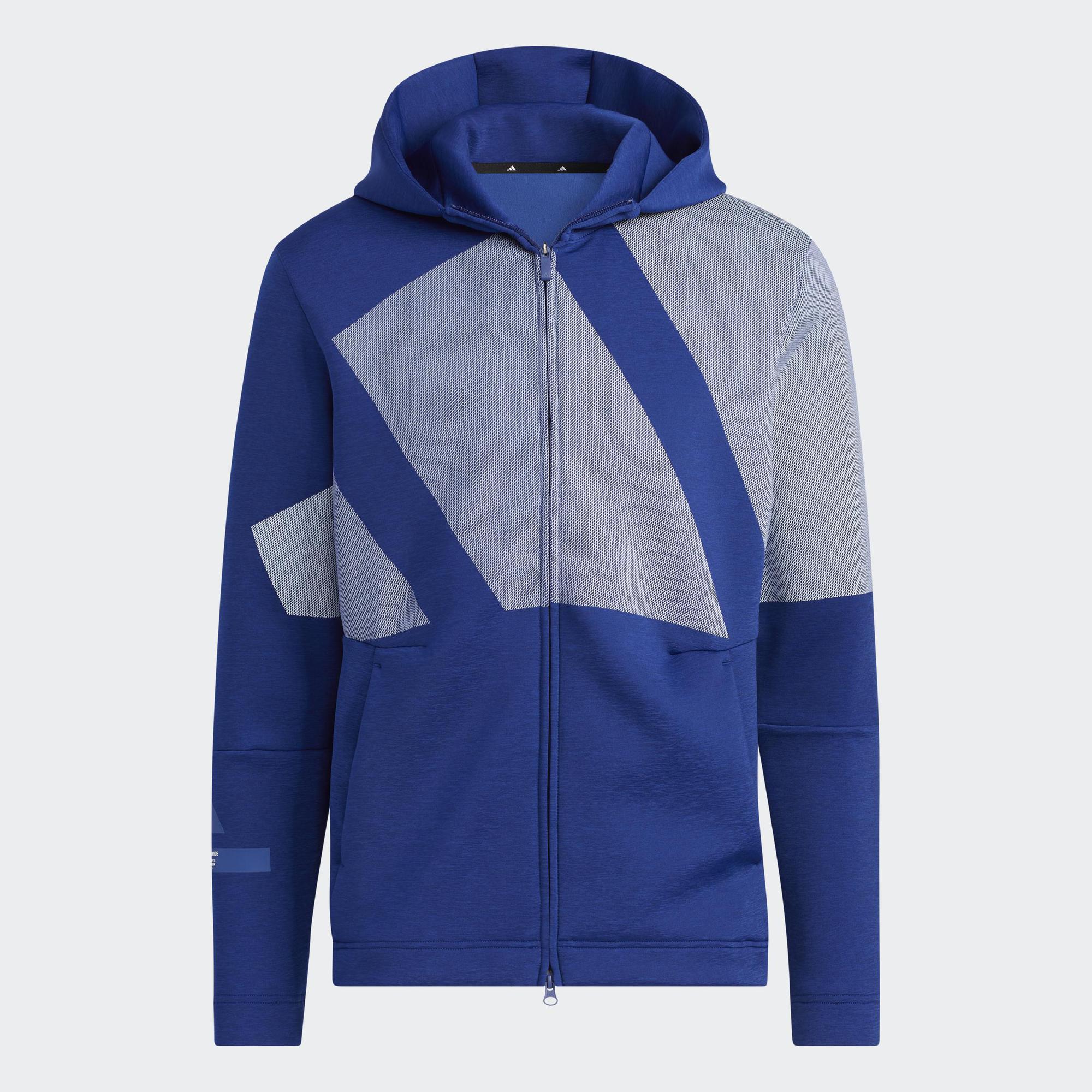 adidas Đánh gôn Áo Hoodie Khóa Kéo Big Badge of Sport Nam Màu xanh da trời HS8992