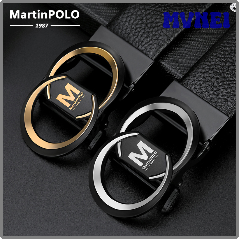 MVNEI MartinPOLO Genuine leather Belt Men Luxury Brand Designer fashion Top Quality Belts for Men Strap Male Metal Automatic Buckle BVIEV