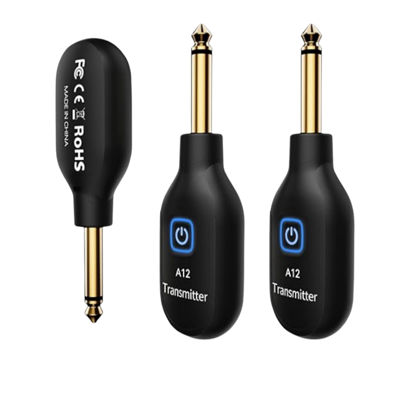 【Latest model】2.4GHz Wireless Guitar System 2.4G Wireless Guitar Transmitter Receiver 24-Bit 48KHz Real-Time Transmission 100ft Range for Electric Guitar &amp; (2TX+1RX) ราคา 690 บาท*ส่งฟรี