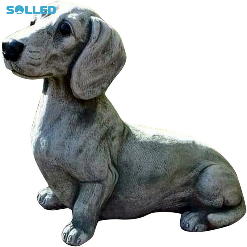 Dachshund Statue Garden Decor, Resin Dog Figurine Ornaments, Meditation Sitting Dog Sculpture Decor For Outdoor Garden Lawn Patio Backyard, Gifts For Dog Lovers Friends