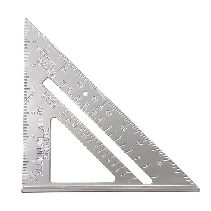 Penggaris Arsitek Segitiga Siku Aluminium Speed Square Sudut Derajat