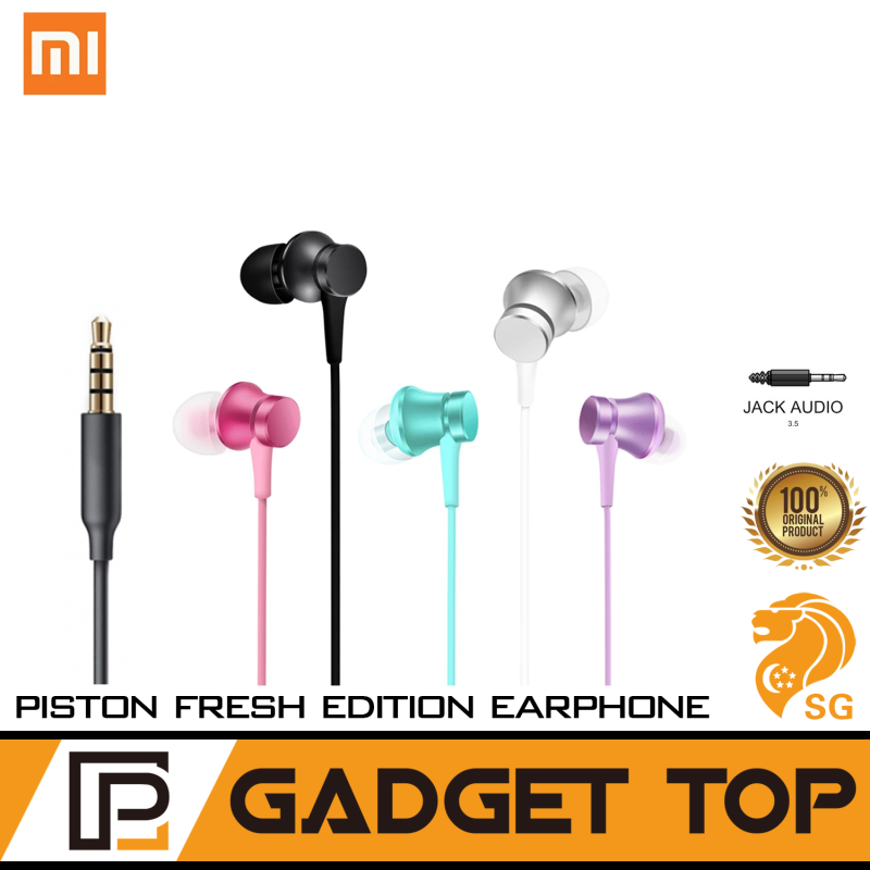 Original Original Xiaomi Piston Earphone Fresh Version Mi Earphone In Ear 3.5mm Colorful Earphone Singapore