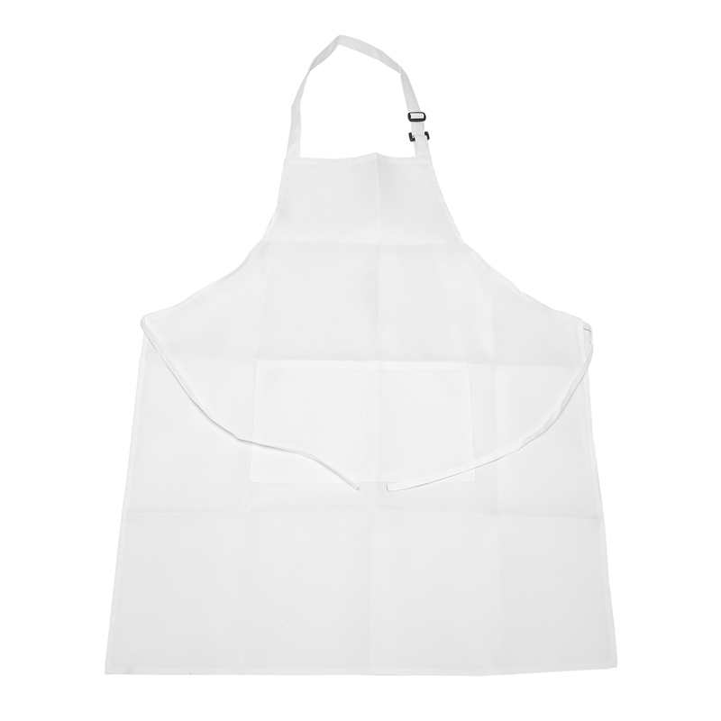 4 Pack Bib Aprons with 2 Pockets Adjustable Kitchen Cooking Chef Apron for Women & Men, White