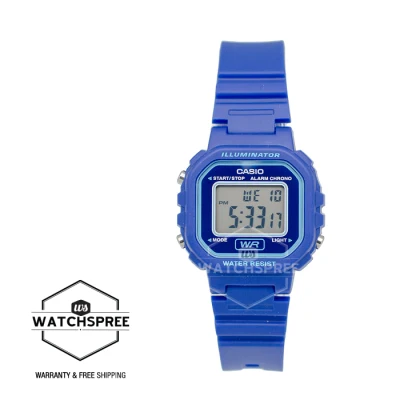 [WatchSpree] Casio Ladies' Standard Digital Blue Resin Band Watch LA20WH-2A LA-20WH-2A [Kids]