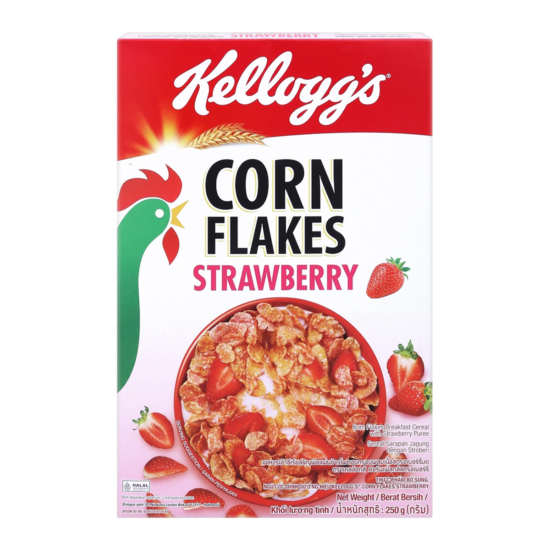 KELLOGG'S STRAWBERRY CORNFLAKES 250G ราคา 103 บาท*ส่งฟรี