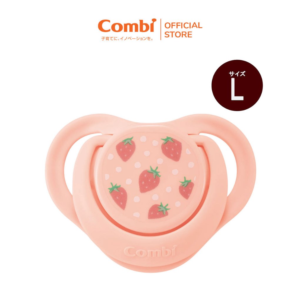 Ty ngậm Combi Sleep siêu nhẹ Dâu tây size L