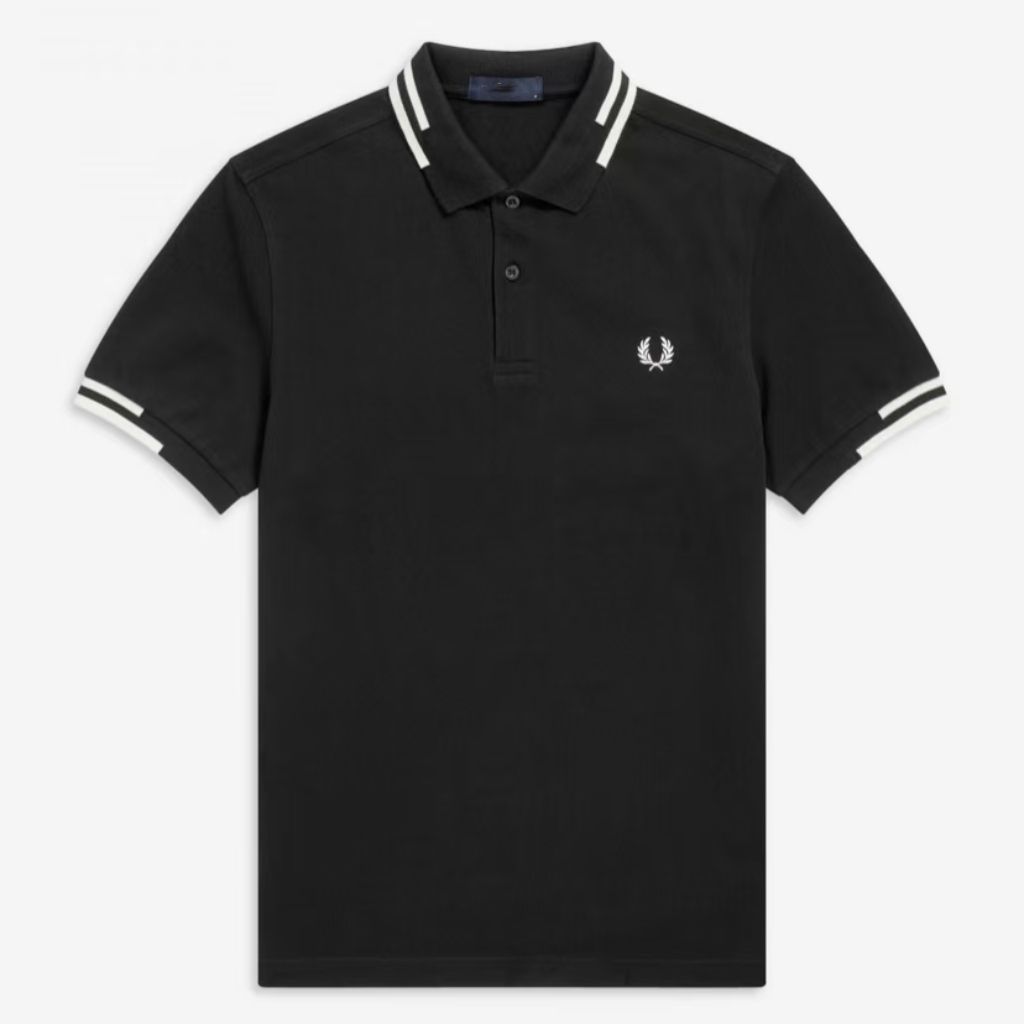 Fred Perry FRED PERRY MEN 2024 Mùa hè mới phong cách lúa mì polo ve áo kinh doanh giản dị English Ge