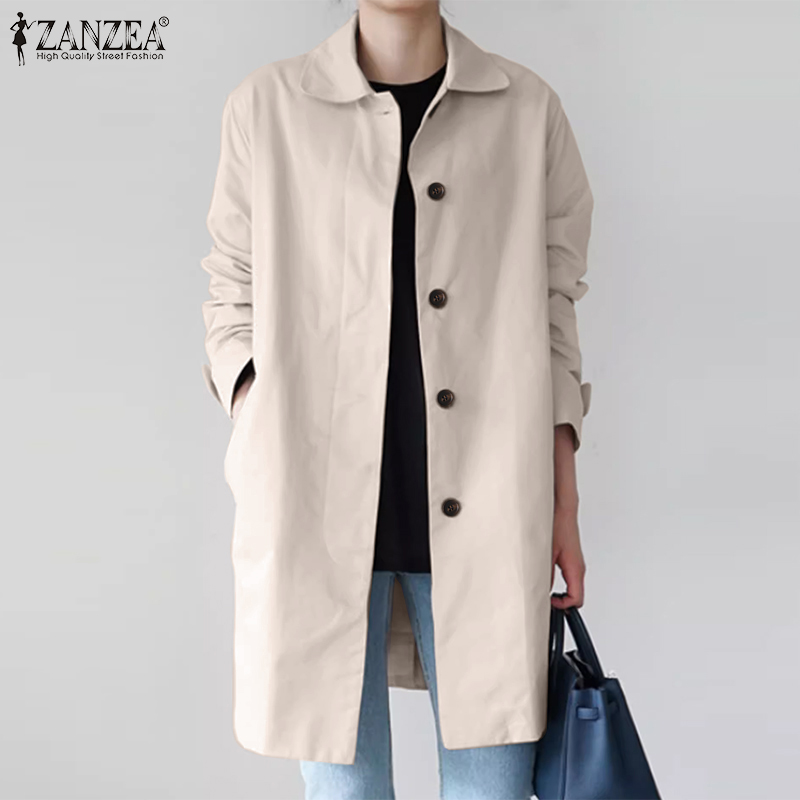 ZANZEA Korean Style Women s Winter Jackets Coat New Fashion Single