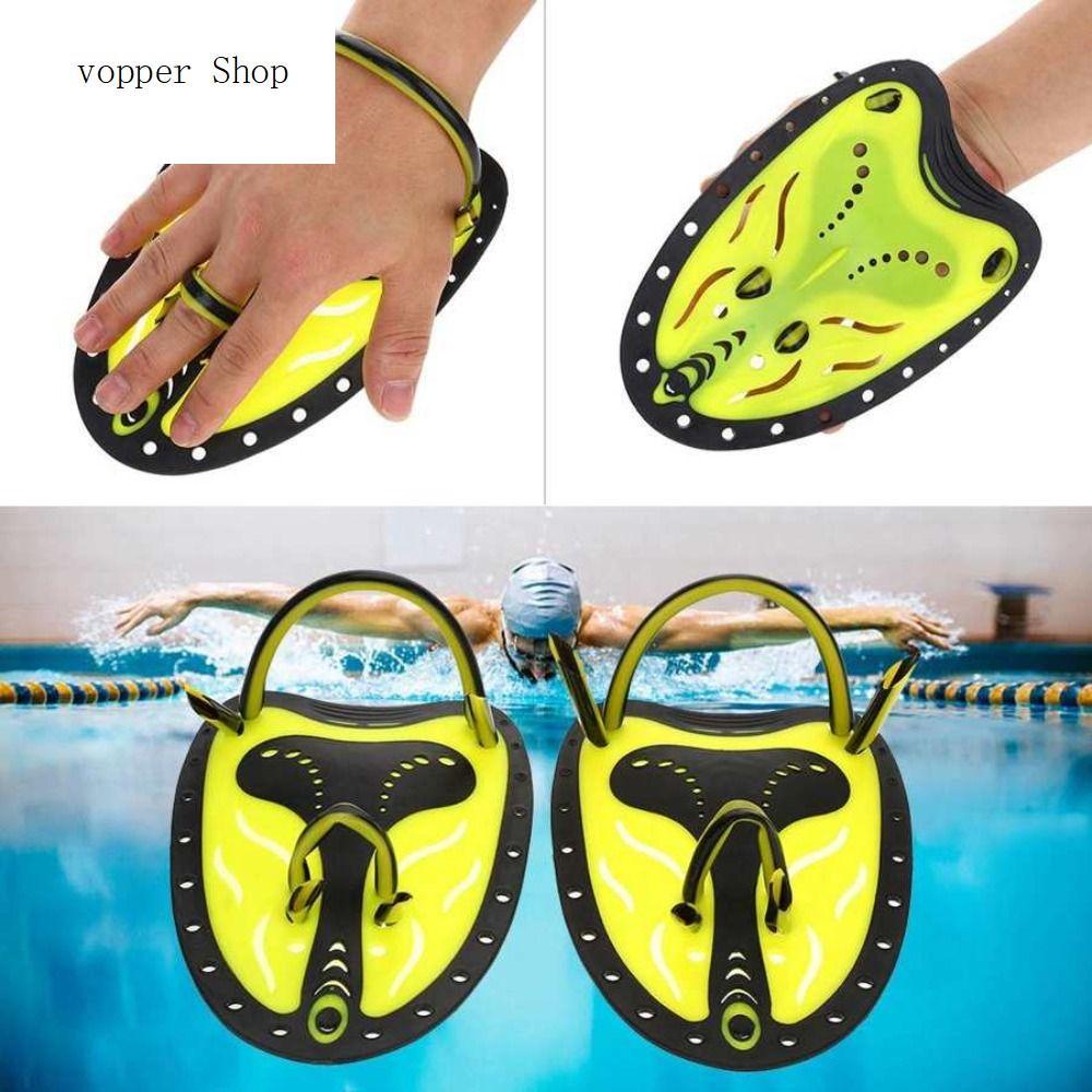 VOPPER Kids Adult Hand Webbed Diving Adjustable Finger Webbed Paddle