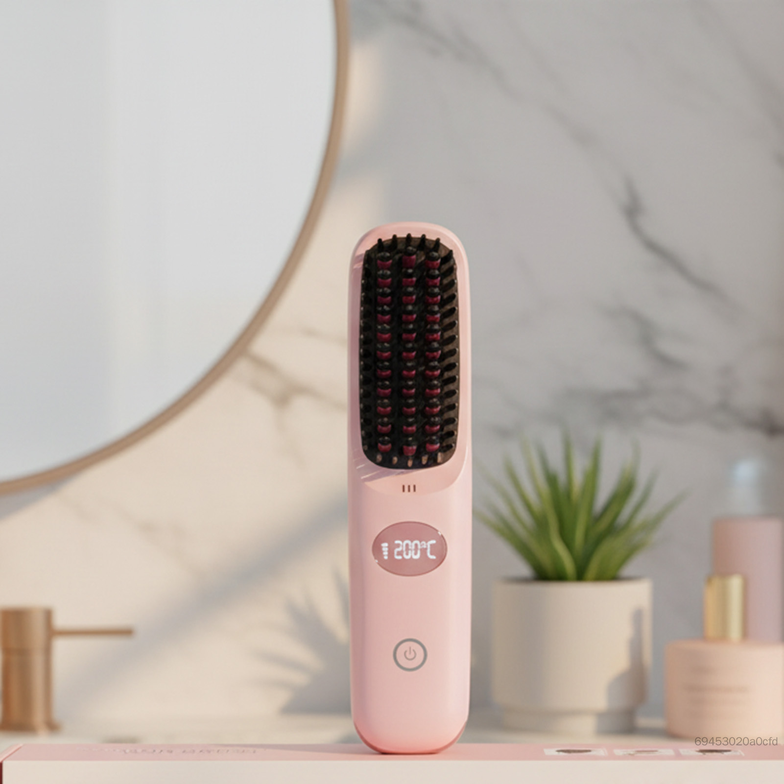 Lược tạo kiểu tóc làm nóng bằng gốm Máy uốn tóc phẳng di động không dây có thể sạc lại để sử dụng khi đi du lịch và sử dụng hàng ngày HJT-VN - 5