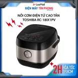 Nồi cơm điện tử cao tần Toshiba RC-18IX1PV -Dung tích 1.8 Lít - 4-6 người ăn - Hàng chính hãng - Bảo hành 12 tháng