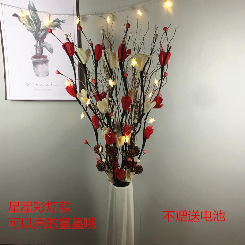 Floor dry flower arrangement decoration