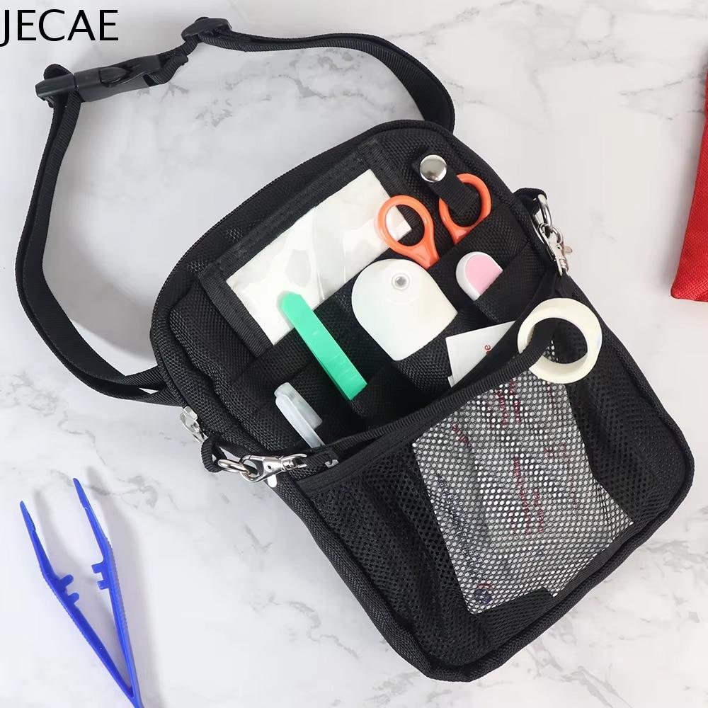JECAE Nhiều túi Túi đeo hông y tá Dung lượng lớn Dây đeo có thể điều chỉnh Túi đeo chéo y tá Đa chức năng Chống mài mòn Nhà dưỡng lão