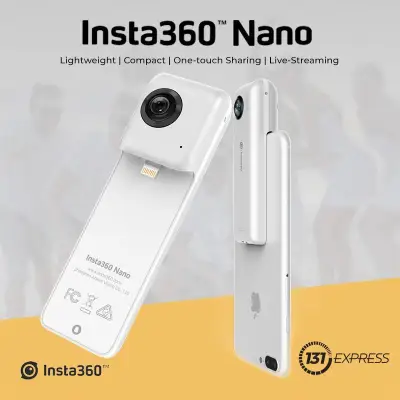 Insta360 Nano 360 Degree Dual Lens Camera for Apple iPhones