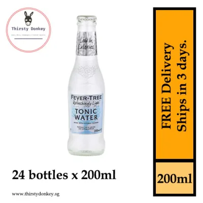 Fever Tree Refreshingly Light Premium Indian Tonic (24 bottles X 200ml)