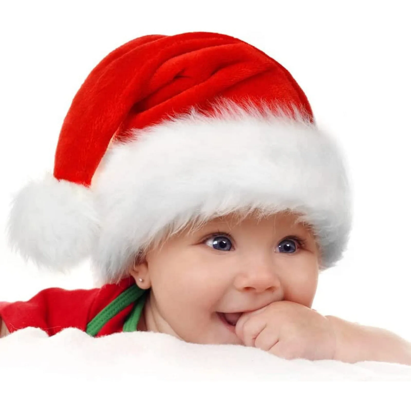 【ABLE】 Kids Christmas Hat Baby Toddler First Christmas Santa Hat New Year Christmas Party Clothing Accessories Dress-Up Decoration Prop