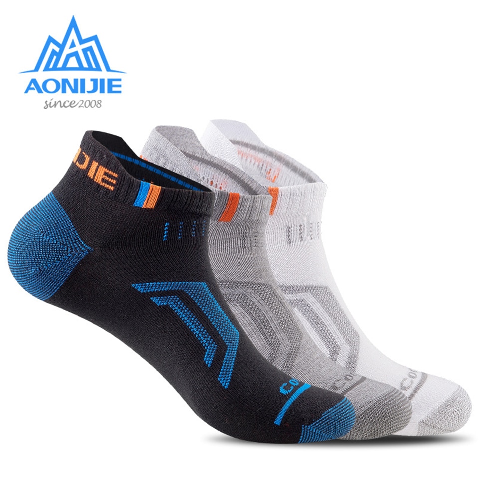 AONIJI 3 Pairs Breathable Running Socks Athletic Performance Training