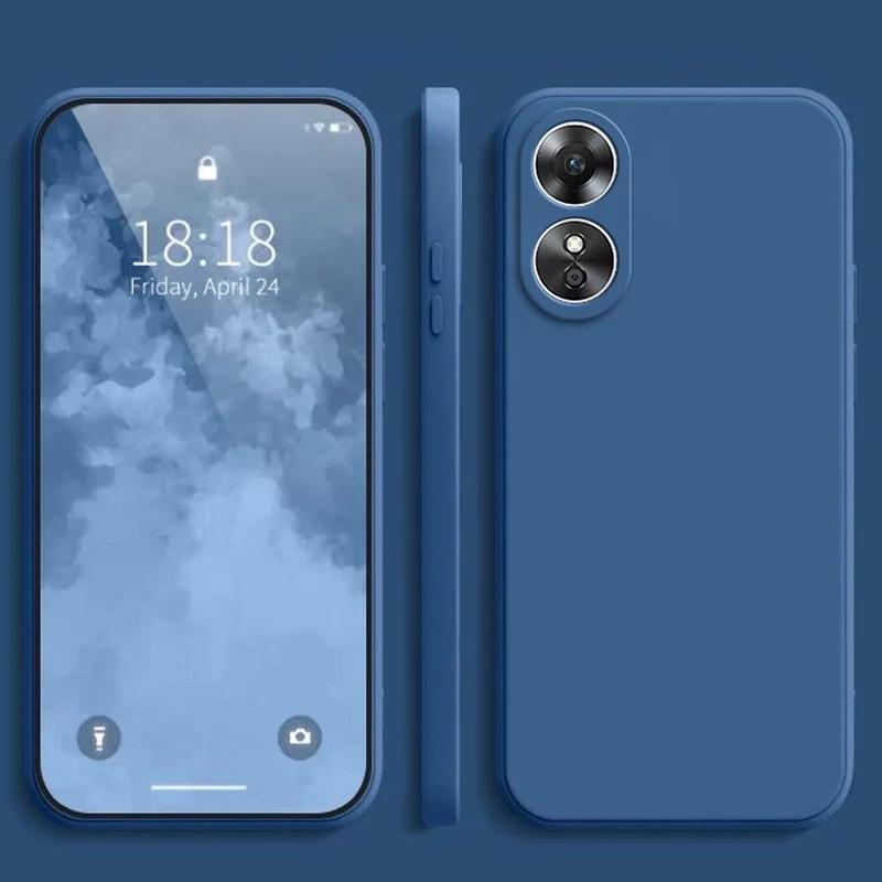 Màu trơn siêu Mỏng Matte Ốp điện thoại cho OPPO A18 A38 A58 4G A98 a5g A17 a17k TPU mềm Silicone Bìa