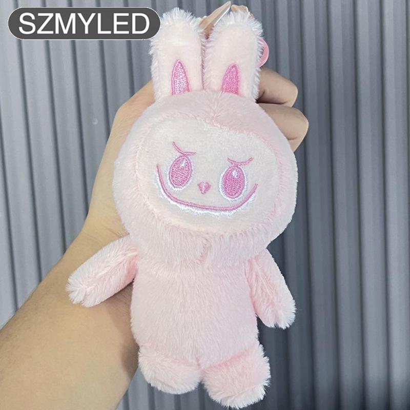 Labubu Plush Keychain 5.94" PP Cotton Animals Cartoon Pendant Key Chains For Christmas New Year Birthday