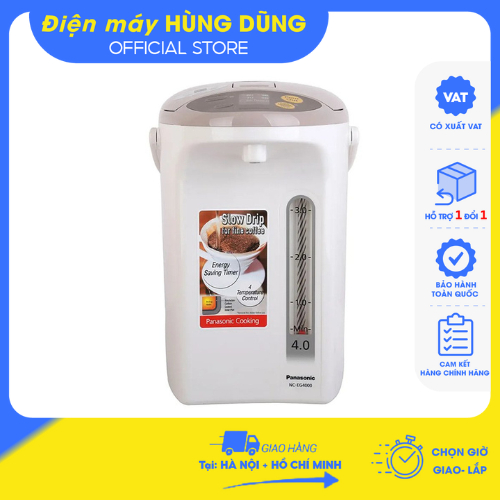 [ SHIP HỎA TỐC HN +HCM] Bình thủy điện Panasonic NC-EG4000CSY - 4 lít- BẢO HÀNH CHÍNH HÃNG