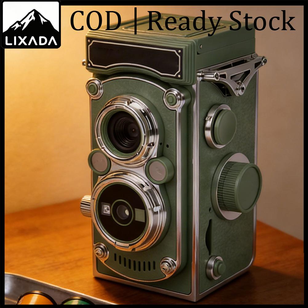 LIXADA Vintage Digital กล้องแบบพกพา TLR สไตล์ Retro 2.7K วิดีโอ 24MP ออโต้โฟกัส Vlog กล้องคู่มือจอยสติ๊กสำหรับผู้เริ่มต้นวัยรุ่นผู้ใหญ่ ราคา 962 บาท*ส่งฟรี