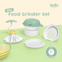 KURU 6in1 Food Grinder Set – Alat MPASI Bayi Serbaguna BPA Free | Penghalus Parutan Saringan Smasher Perasan Buah