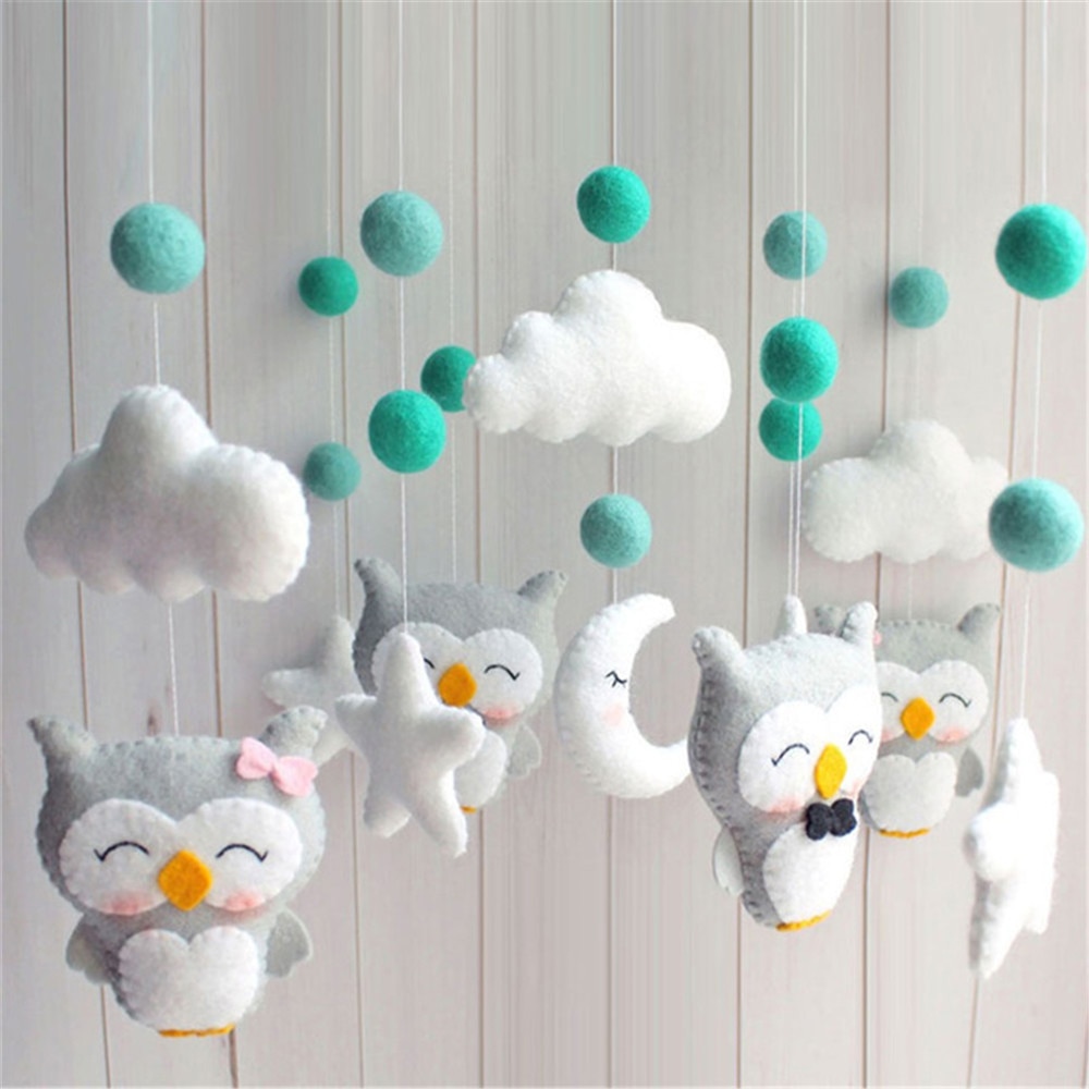 Bé di động Đồ chơi lục lạc đồ chơi trẻ em 0-12 tháng Carousel nôi chủ bé di động để giường chuông giường mẹ đồ chơi handmade cho trẻ sơ sinh
