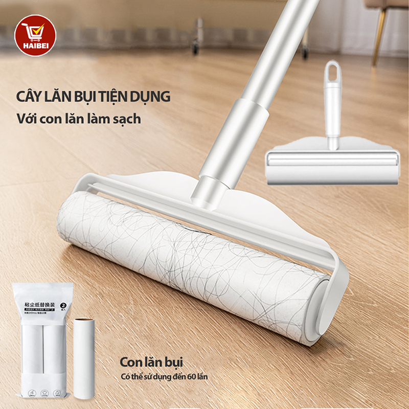 Cây Lăn Bụi Sàn Nhà 24cm/ Dụng Cụ Lau Sàn/ Mành Rèm Siêu Tiện Dụng /Làm sạch tóc trên giường và sofa