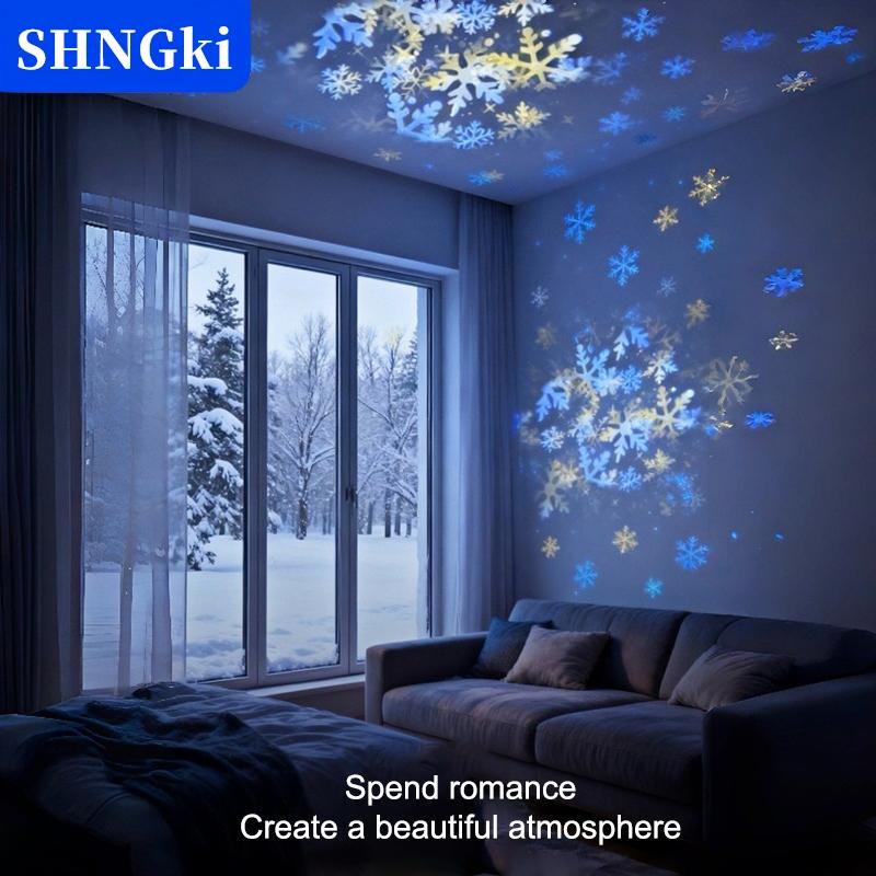 [COD] SHNGki Dẫn ánh sáng ban đêm chiếu đại dương với các mẫu xoay cho giấc ngủ yên bình