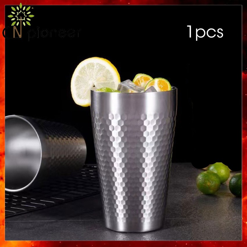Temu (một bán kho gói) 304 thép không gỉ búa hai tầng tầng đơn Mug cốc bia
