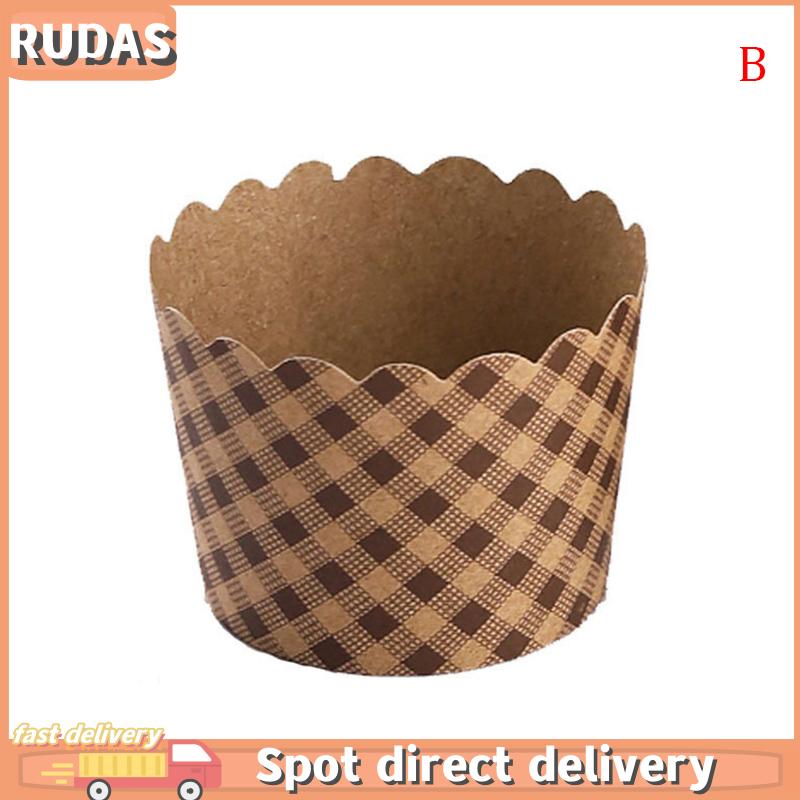 RUDAS 50 chiếc cốc giấy cupcake khuôn bọc bánh khuôn lót bánh cupcake muffin cốc nướng bánh