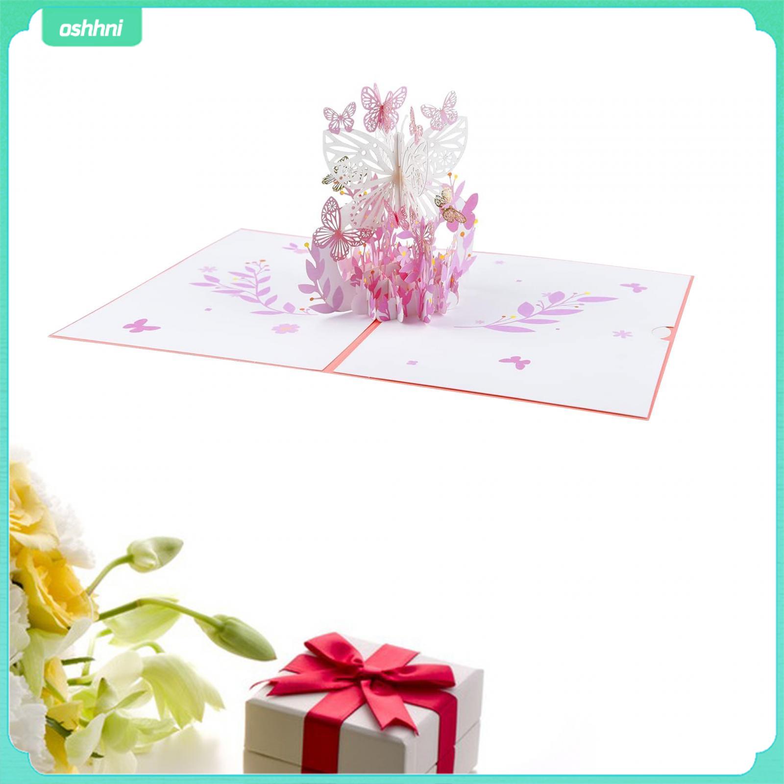oshhni 3D Greeting Card Paper Card for Valentines Day Mother s Day