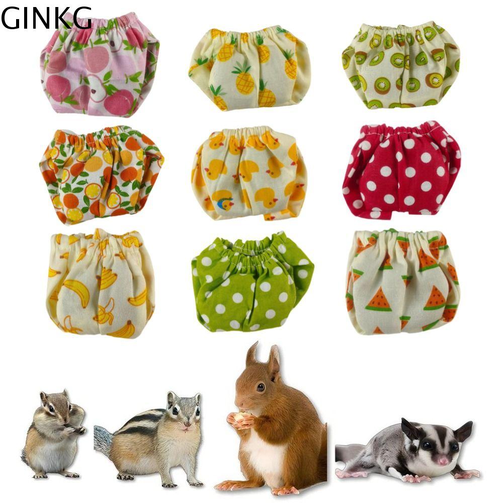 GINKG Thấm hút Tã cho sóc Có thể điều chỉnh Thoáng khí Đồ lót sóc Đồ dùng cho thú cưng Có thể tái sử dụng Tã cho thú cưng nhỏ Dành cho chuột lang, sóc