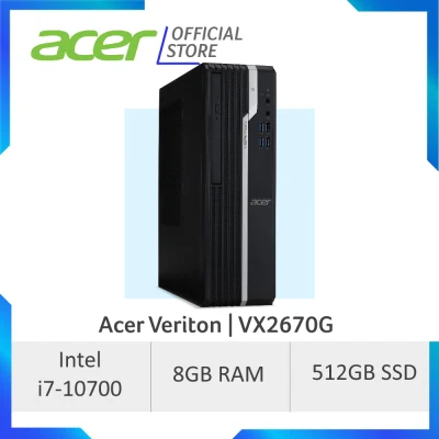 Acer Veriton VX2670G Business Desktop with 10th Gen Intel Core i7-10700 Processor - Windows 10 Professional