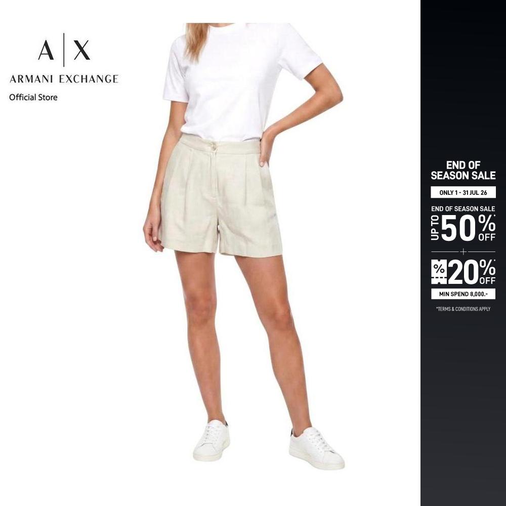 Armani Exchange Shorts Woman XW001983-AF21530-U6275 White ราคา 3,995 บาท*ส่งฟรี