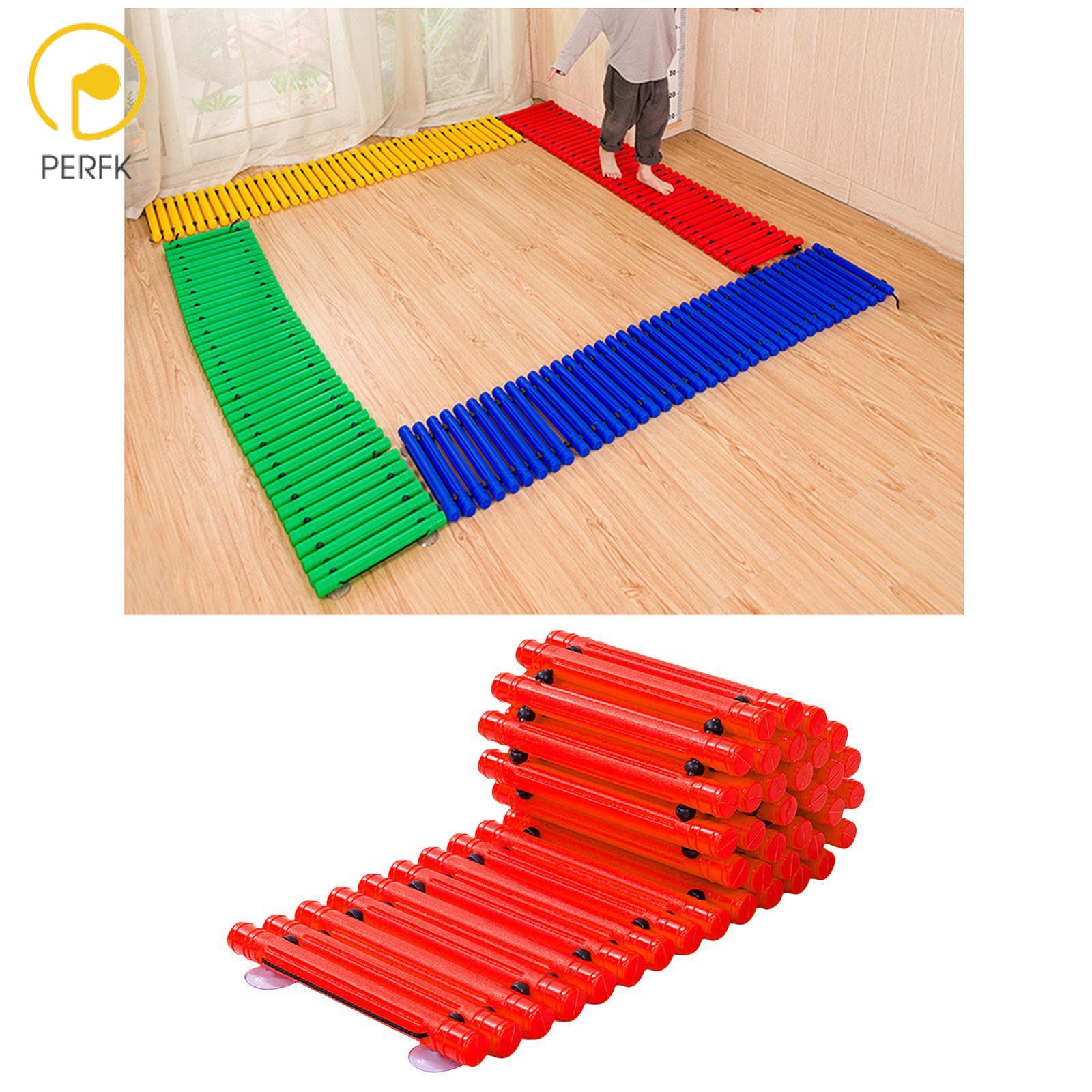 Perfk Balance Boards Balance Block Strength Sensory Toy Training Equipment Touch Beam Bridge for Preschool Children Outdoor Indoor ราคา 1,354 บาท*ส่งฟรี