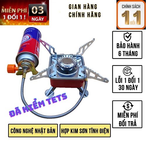 Bếp ga du lịch, bếp ga mini chuyên dùng cho tiệc dã ngoại, chuyến du lịch, tiệc pinic ngoài trời thiết kế nhỏ gọn hiện đại tiện lợi, có dây dẫn gas, thiết kế nhỏ gọn, phù hợp cho nhu cầu ăn lẩu hoặc đi dã ngoại.