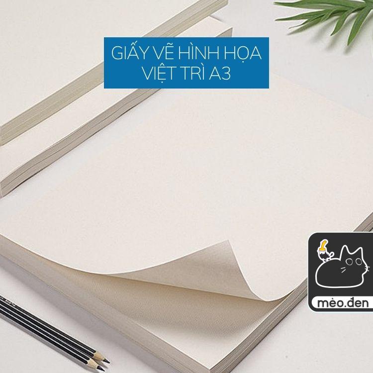 Giấy Việt Trì vẽ hình hoạ phác thảo size A3 giá rẻ - Hoạ Cụ Hakuart