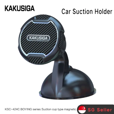 kaku car suction holder Universal magnetic Car Phone Holder Multi Angle 360 degree Handphone Mount Stand for Windshield Dashboard Suction Cup Bracket compatible for Samsung iPhone xiaomi