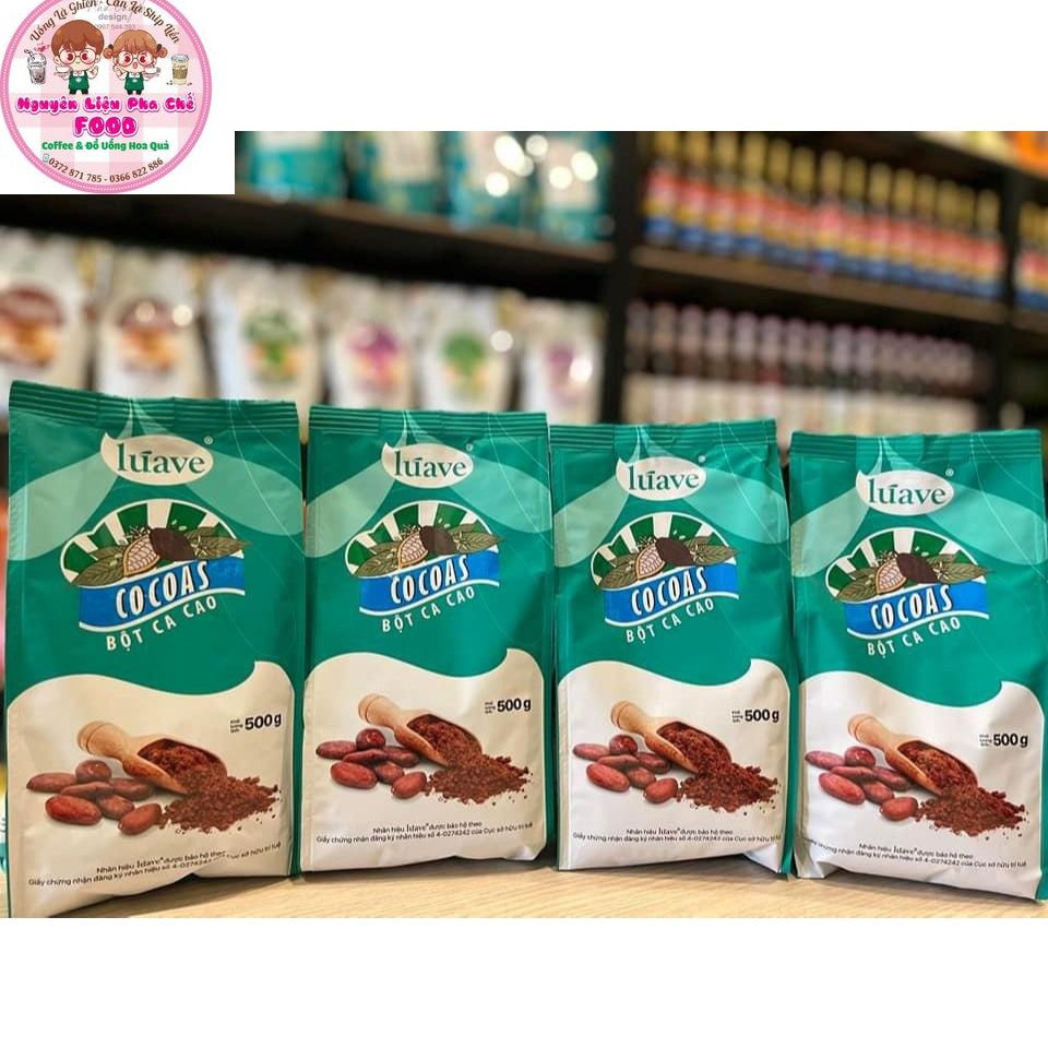 Bột Ca cao Luave Nguyên Chất Gói 500gr/ Cocoas Luave 500Gr
