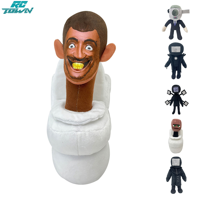 Skibidi Toilet Man Plush Toy Cartoon Doll Stuffed Soft Plushies Christmas